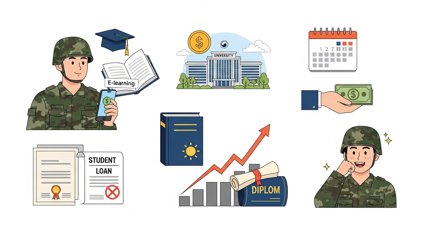 군 복무 중 학자금 교육 지원