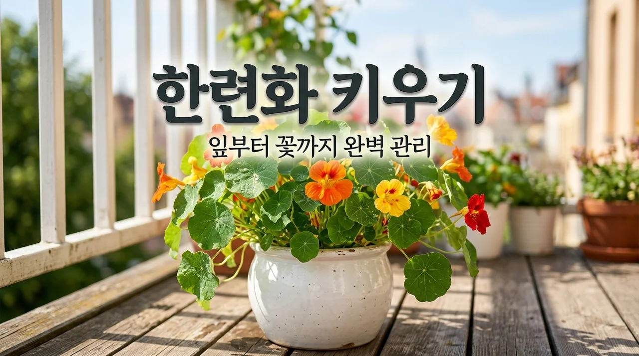 반려식물 한련화 키우기 잎부터 꽃까지 실패 없는 나스터튬 관리법