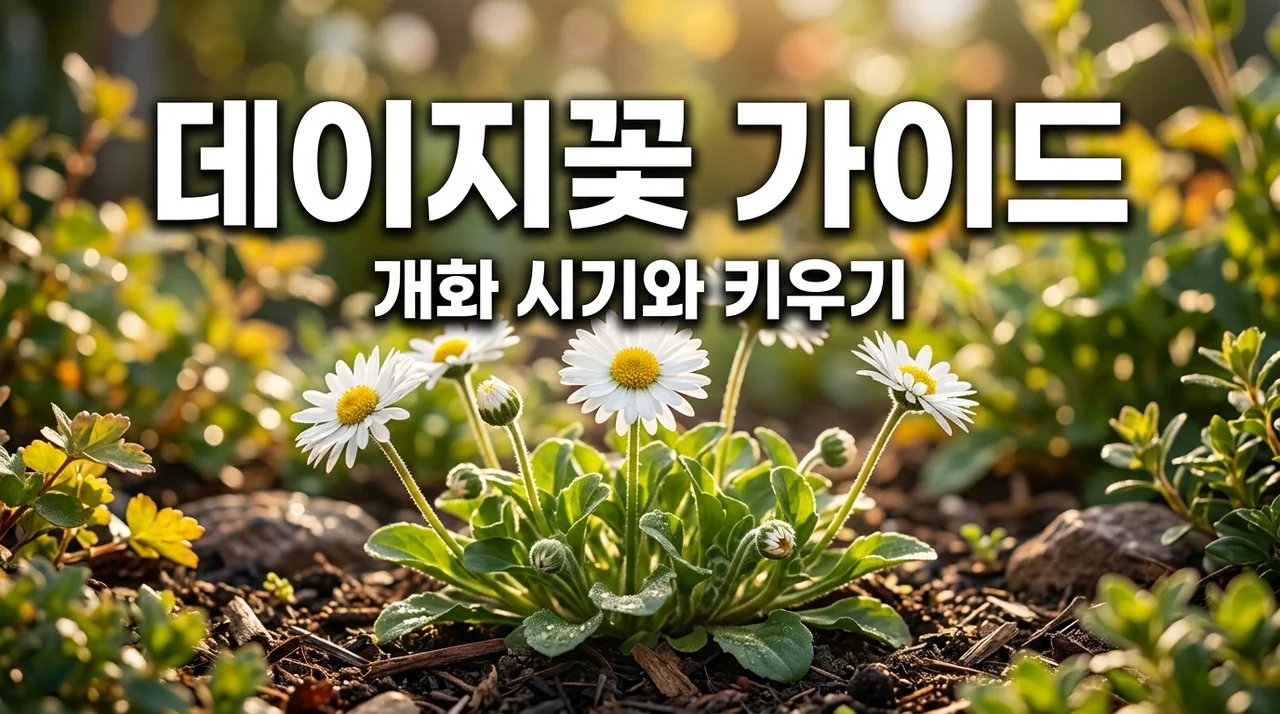 데이지꽃 개화 시기와 종류별 꽃말 키우기 꿀팁 5가지