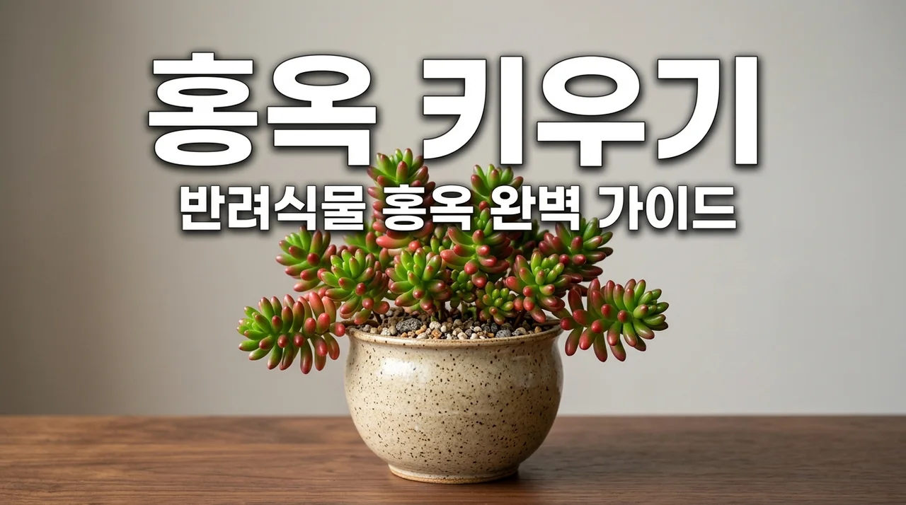 반려식물 홍옥 키우기 잎 떨어짐 방지하는 햇빛과 물주기 노하우