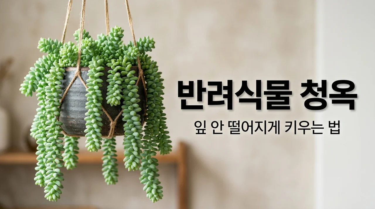 반려식물 청옥 잎 떨어짐 방지하는 물주기와 번식 성공 노하우