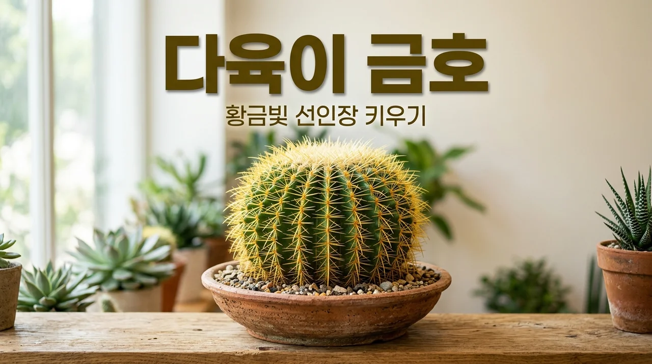 다육이 금호 선인장 키우기 실패 없는 물 주기와 햇빛 관리 팁