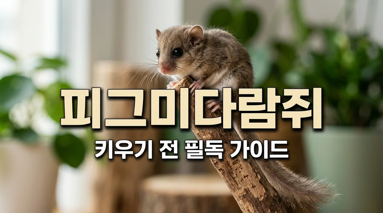 피그미다람쥐 수명 특징 및 키우기 전 꼭 알아야 할 주의사항