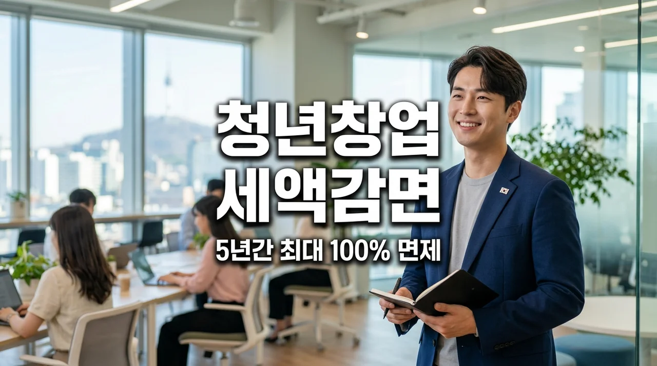 청년창업 세액감면 조건과 나이 기준 확인하고 5년 동안 세금 100% 면제받는 방법